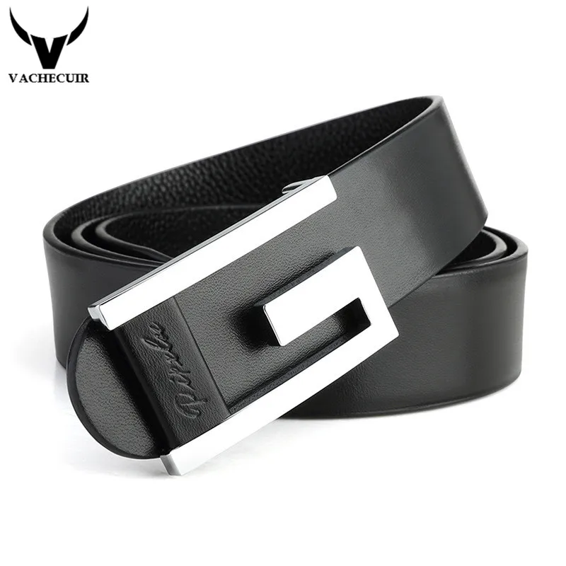 2018 New Brand Top Genuine Leather Men's Thin Belt,fashion Style Smooth