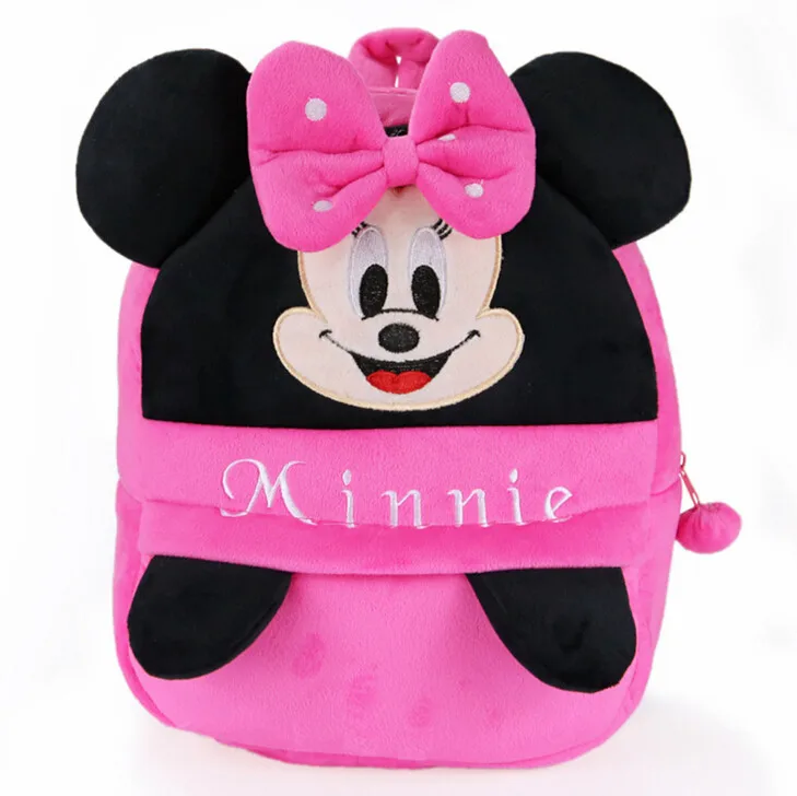 30*24 см Розовый Минни плюшевые рюкзаки мультфильм рюкзак игрушка унисекс персонаж школьная сумка для детей подарок