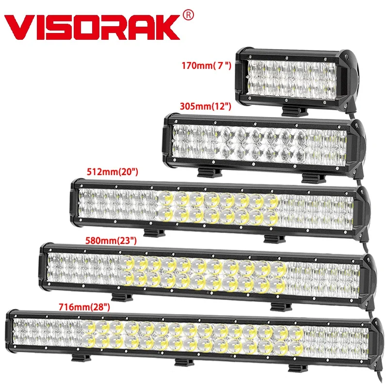 

VISORAK 7 12 20 23 27" 5D LED Work Light Bar Offroad Bar Truck LED Bar For Car Tractor 4WD 4x4 SUV ATV Truck Offroad Car