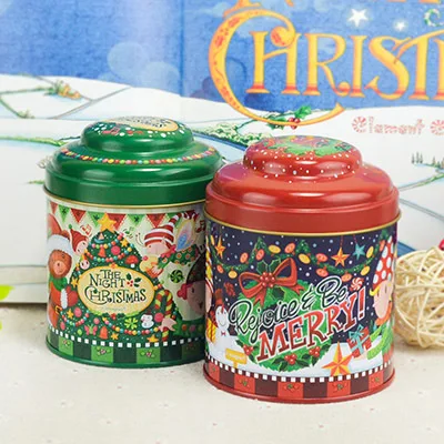 christmas tin containers
