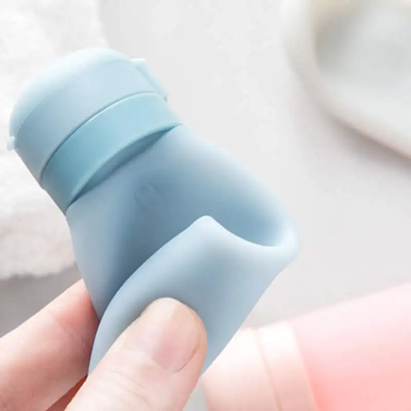 Mini Silicone Portable Soap Dispenser Women Travel Shampoo Liquid Soap Makeup Lotion Bottles Toiletries Storage Container