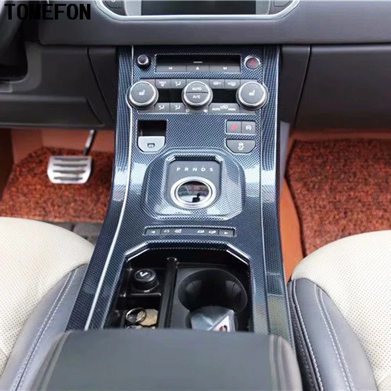 2 шт. передняя панель переключения передач из углеродного волокна для Range Rover Evoque