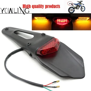 

FOR KTM XR250 XR400 XR650 WR250F WR450F CRF250X CRF450X CRF Rear Fender LED Brake Tail Light Lamp Bracket Motorcycle Motocross