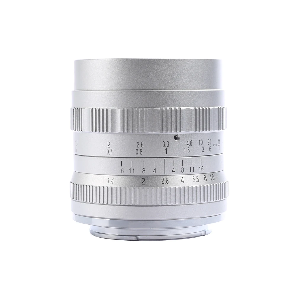 Объектив brighin Star 50 мм F1.4 с большой диафрагмой стандартный Prime ручной фокус