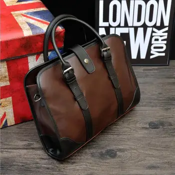 

bag again 030917 new hot man handbag male vintage top-handles bag