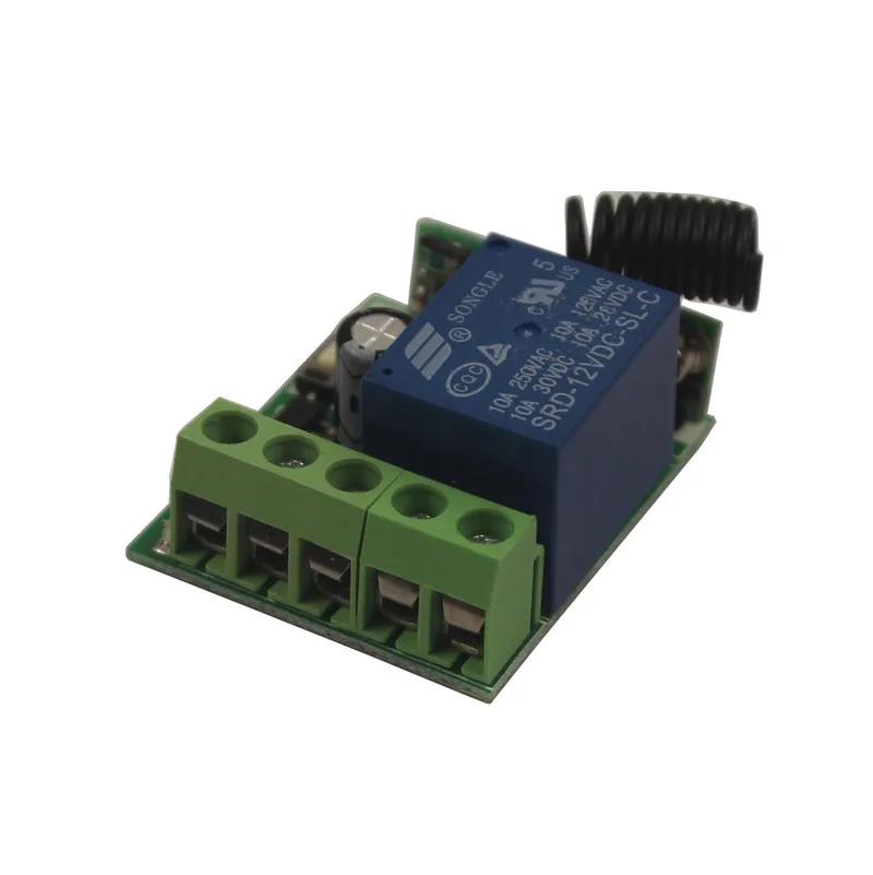12V 10A RF Wireless Delay Toggle Remote Control Switch 315433Mhz 123 Transmitter Receiver garage doorwindowlamp (8)