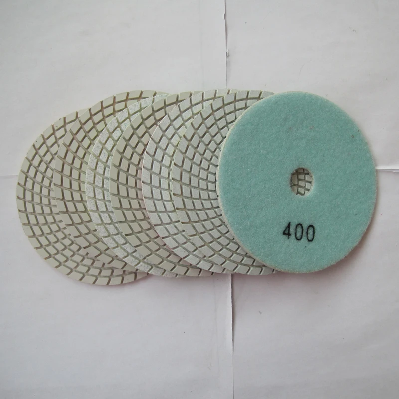 Grit 400 5 Inch/125 mm 10 Pieces B Standard Marble Wet Diamond