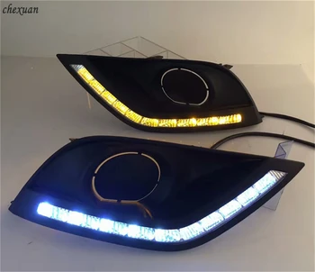 

1 set For Nissan Almera Latio Sunny Versa 2014 2015 2016 2017 2018 LED DRL Daytime Running Lights With turn signal Lamp