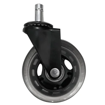 

5Pcs 3 Inch Universal Mute Wheel Replacement Office Chair Wheels Black Swivel Casters Chair Wheels Furniture Hardware