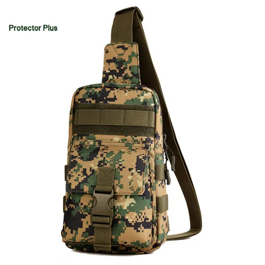 Повседневная мужская нагрудная сумка военные холщовые сумки многофункциональные Маленькие Мужские сумки через плечо - Цвет: Jungle Digital