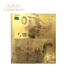 Wishonor 30 шт. из 0 Золотая банкнота евро Франция, Бельгия, команда мира по футболу, банкноты бизнес и рождественские подарки