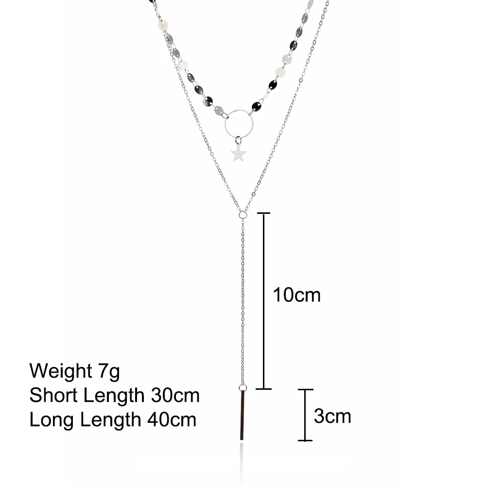 XIYANIKE Новое Звездное круглое полое ожерелье, ожерелье, новое Трендовое роскошное длинное ожерелье для женщин, подарок, массивное ожерелье, XY-N247
