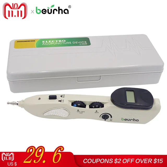 Cheap 1 Set Handheld Acupoint Pen TENS Point Detector With Digital Display Electro Acupuncture Point Muscle Stimulator Device