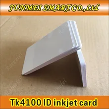 100 шт./лот rfid 125 кГц EM4100 чип пустой идентификатор струйный карты для печати по Epson/Canon принтер с картой лоток