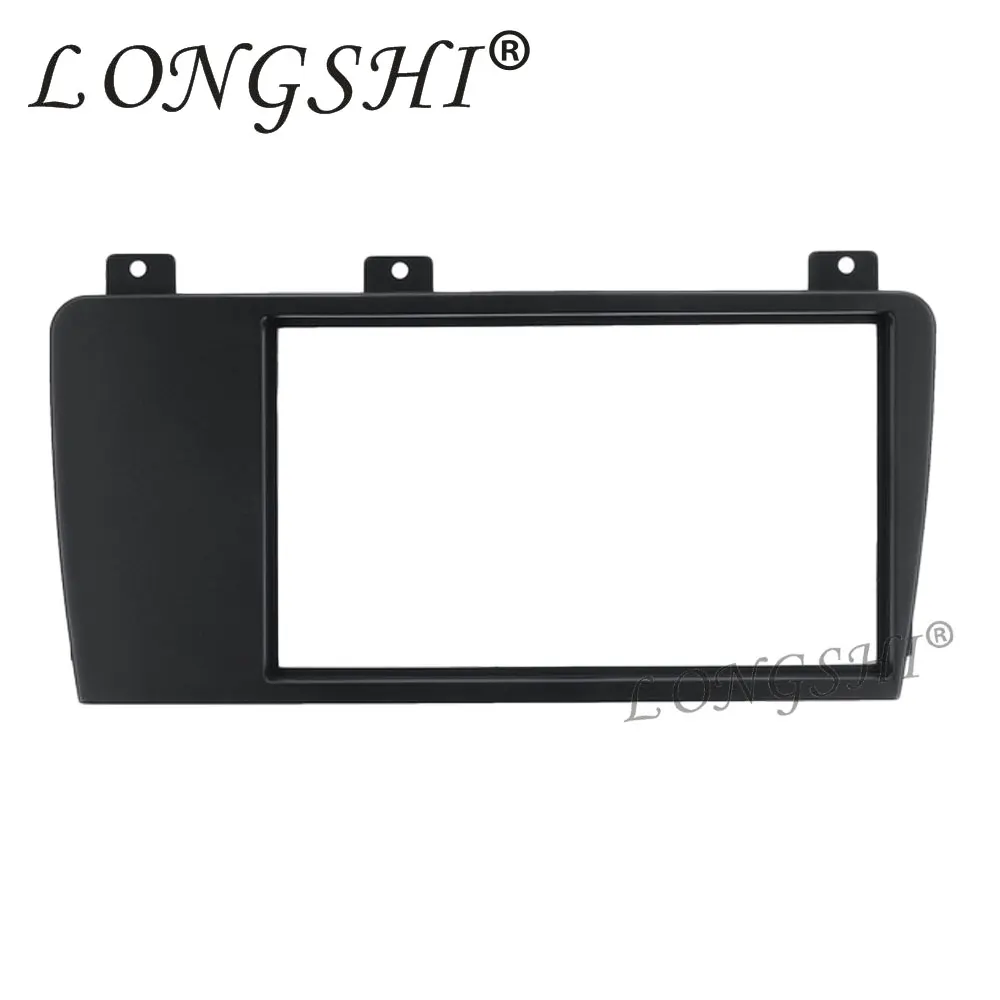 

LONGSHI Double Din Car Radio Fascia Frame for 2004 2005 2006 2007 Volvo XC70 V70 S60 installation Trim Dashboard Panel Kit 2din