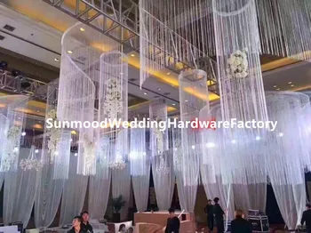 

3 meter long height backdrop curtain for wedding stage decoration