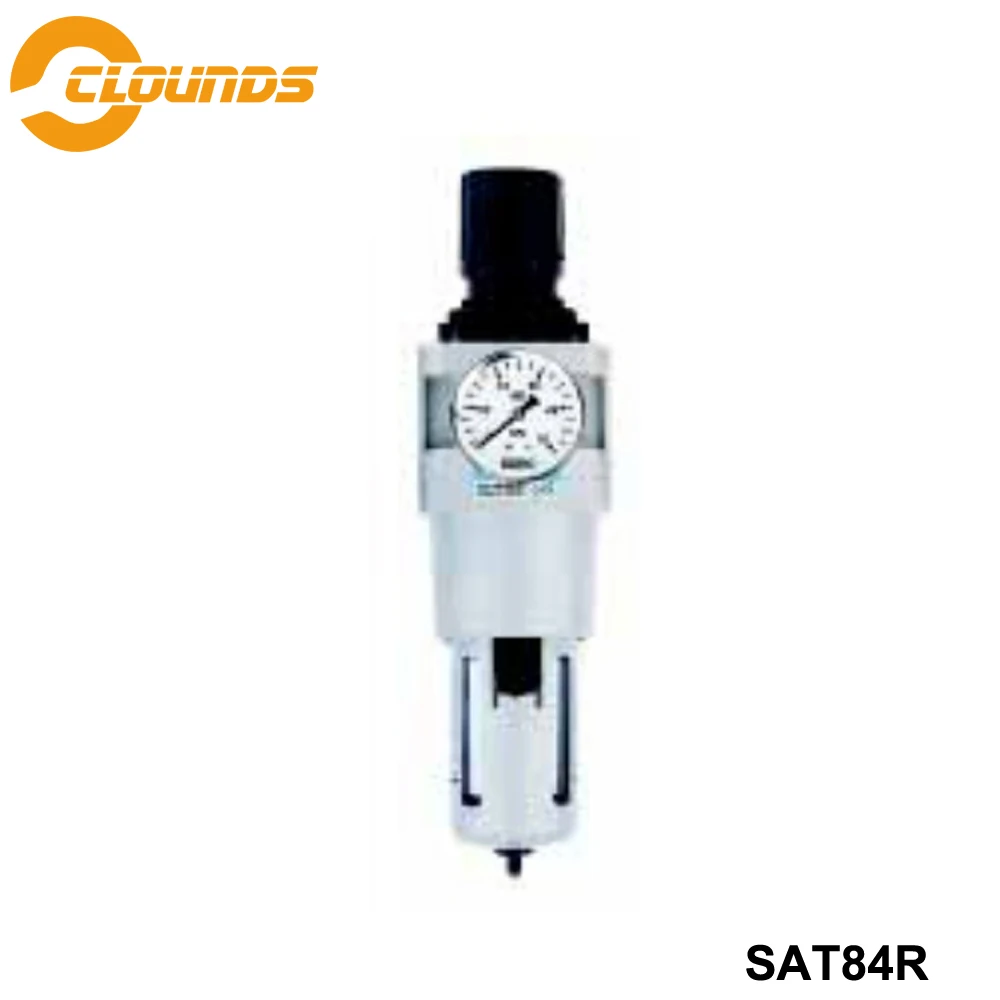 

SAT84R G1/4" 3/4" Air Compressor Oil Water Separator Regulator Trap Filter 1/2" 1" Pneumatic Source Treatment Unit Air Filter
