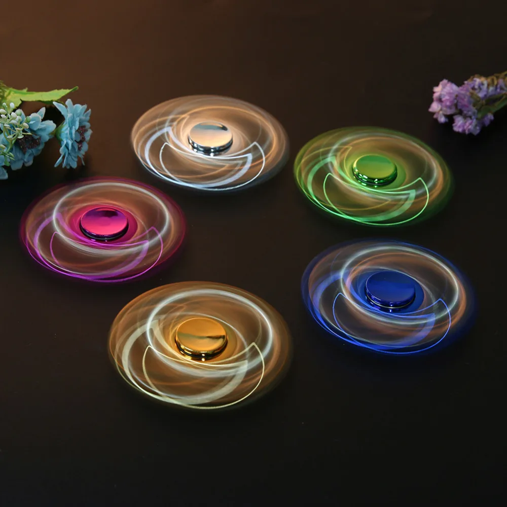 

Emoji Hand Spinner Bearing Tri-Spinner Fidget Toys Fidget Spinner Glow In The Dark Plastic EDC for Autism ADHD Fidget Spinner