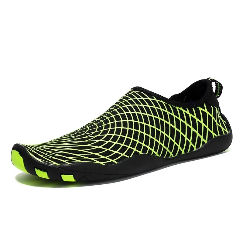 Летняя непромокаемая обувь мужские кроссовки унисекс удобные новые мягкие спортивные уличные туфли для любителей туризма для взрослых Мужская обувь - Цвет: Black Green