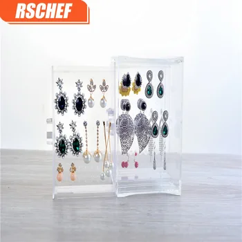 

Colorful multi - functional acrylic transparent three drawers crystal cosmetic boxes jewelry boxes desktop storage boxes