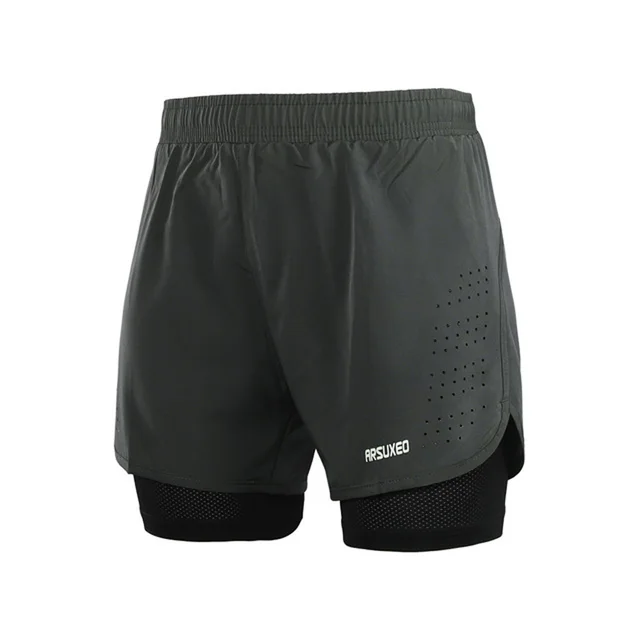 Buy 2 in 1 Summer Men's Marathon Running Shorts Quick