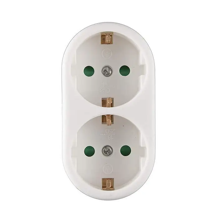 German Standard Power Conversion Plug Travel 3 Holes, 2 Holes Power 16A 250V Plug 3500W Converter Socket