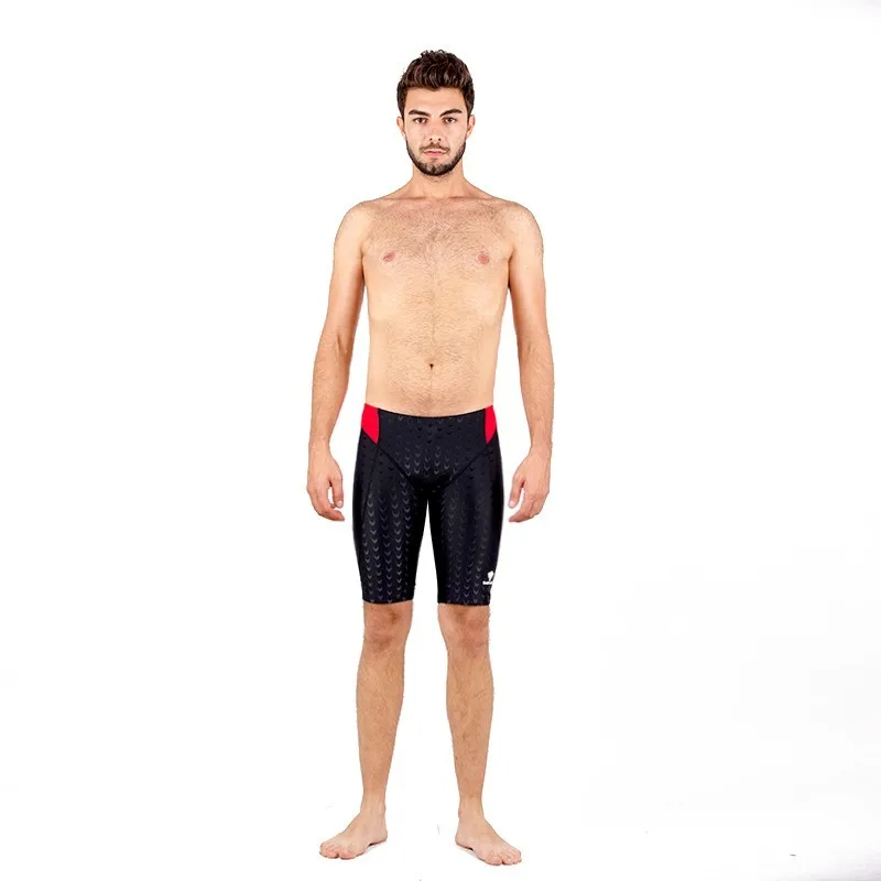 

HXBY Swimsuit Boys Swimwear Men Swim Trunks Boxer Mens Swimming Trunks Shorts Competition Sharkskin Swimsuits