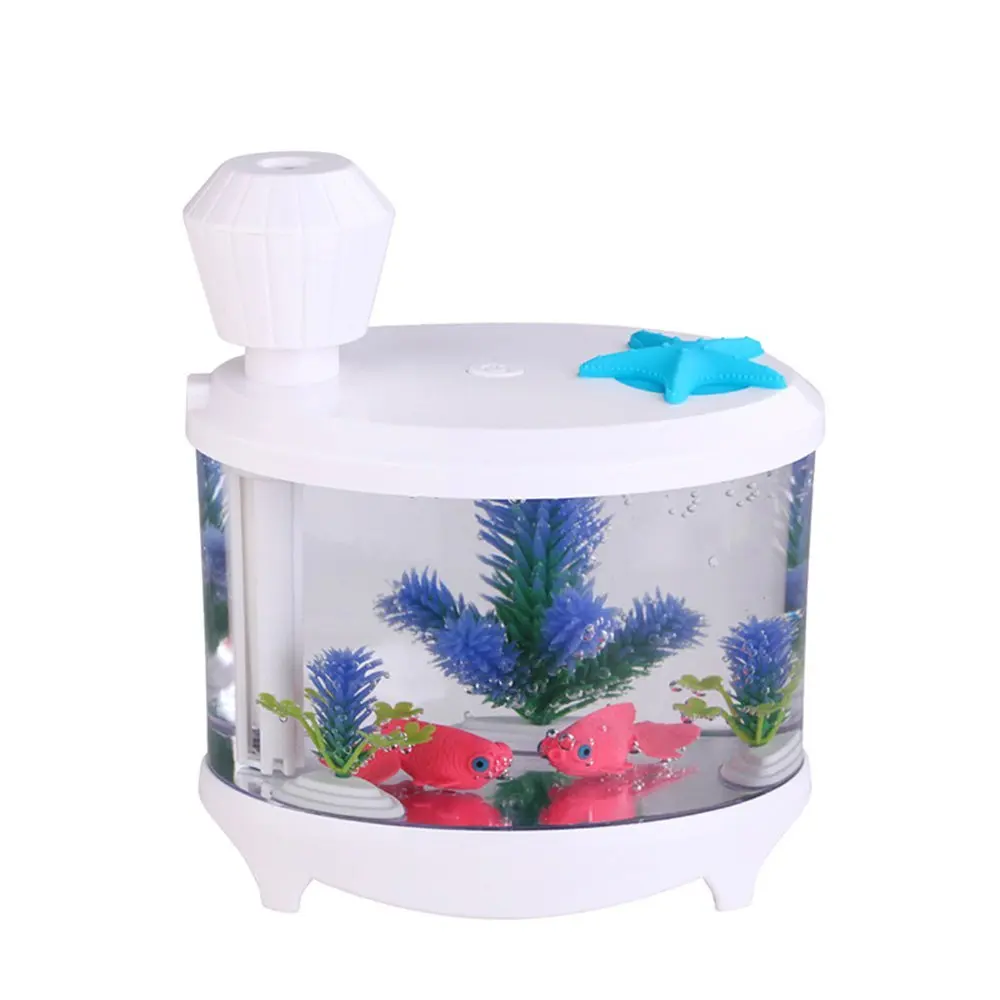 Us 5 87 11 Off Aquarium Night Light Humidifier Usb Mini Colorful Night Light Humidifier Vaporizers White In Incense Incense Burners From Home