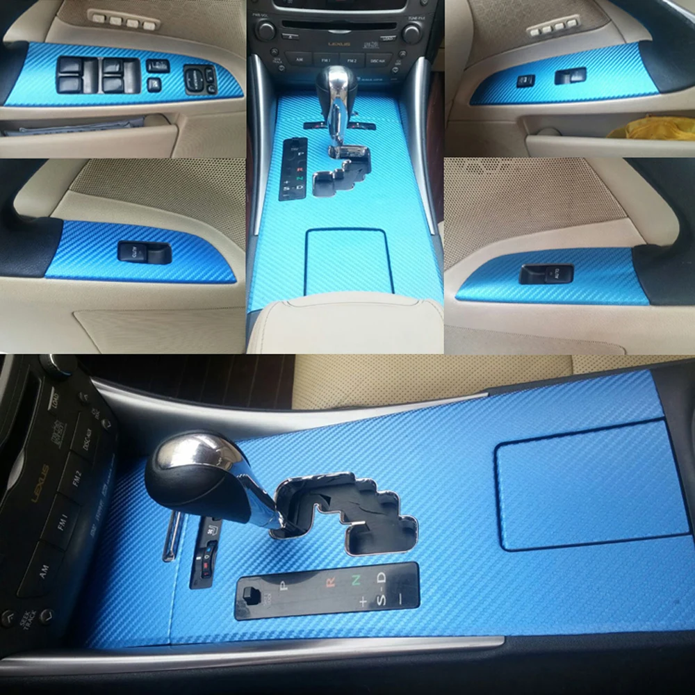 

Car-Styling 5D Carbon Fiber Car Interior Center Console Color Change Molding Sticker Decals For Infiniti IS250 IS300 2006-2012