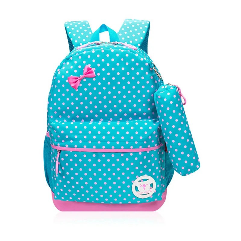 Brand New Nylon Girls School Bags With Pencil Bag Primary Children font b Backpack b font