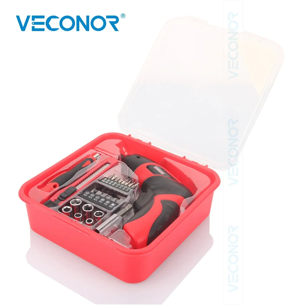 

Veconor 24pcs 4.8V(DC) Rechargeable 1.2V Ni-Cd Battery Screwdriver Electric Drill Power Tool