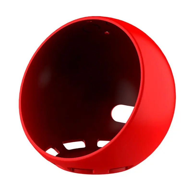 Защитный чехол Пыльник Мягкая силиконовая оболочка водонепроницаемые аксессуары для Amazon Echo Spot аксессуары для динамиков - Цвет: Красный