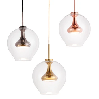 

Nordic Led Glass Loft Pendant Lights Bedroom Living Room Restaurant Pendant Lamp Modern Lighting Fixture Kitchen Light Luminaria