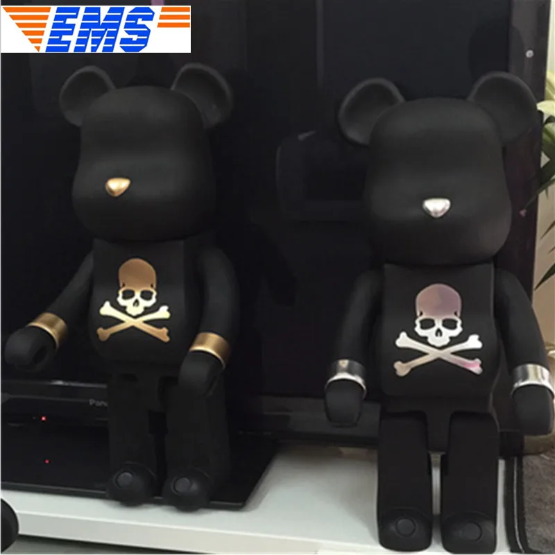 

2 Pcs/set Bearbrick Gloomy BB Original Fake 1000% Be@rbrick BASIC Vinyl Action Figure Collectible Model Toy BOX Z1