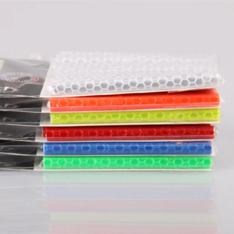 Discount 12Pcs/Lot Bicycle Mountain Bike Riding Wheel Rim Spoke Mount Clip Tube Warning Light Strip Reflector Reflective Outdoor 75mm 10