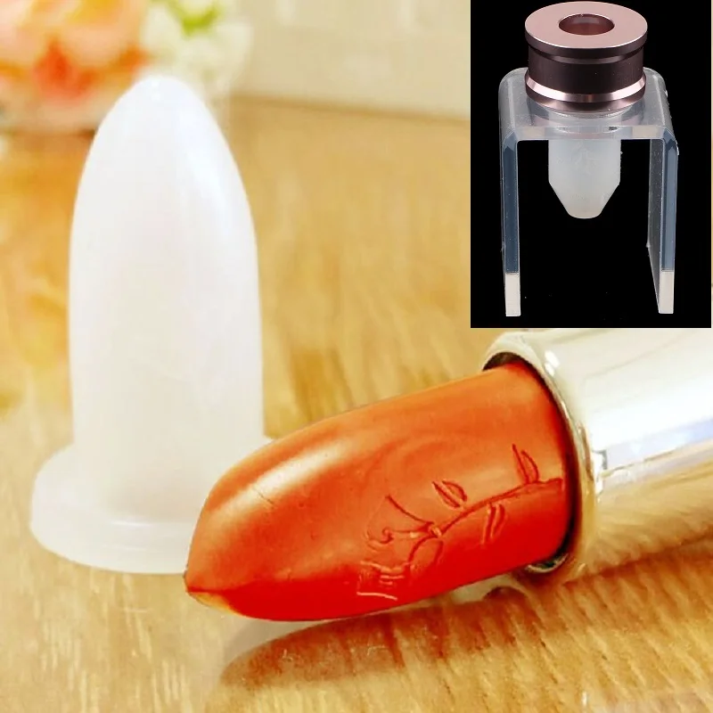 Simple Design Silicone Lipstick Mold Mould with Metal Ring and Stand Set for DIY Lipstick, Making Tool Kit Set by Oneself