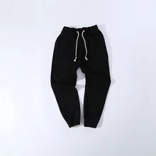 Мужские штаны ДЛЯ БЕГА МОДНЫЕ осенне-зимние черные шаровары в стиле хип-хоп повседневные брюки с эластичной резинкой на талии с вышивкой Pantalon Homme