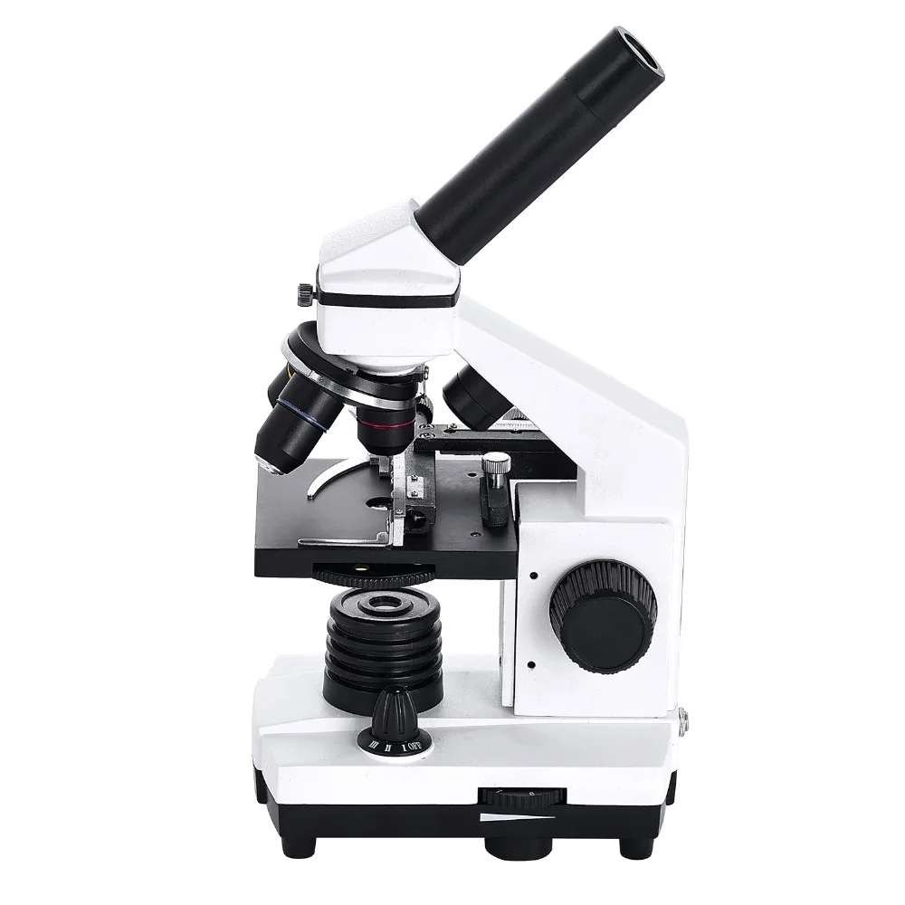 

AMDSP Biological Microscope 640X Student Educational Monocular Microscopes Zoom 640 Times LED