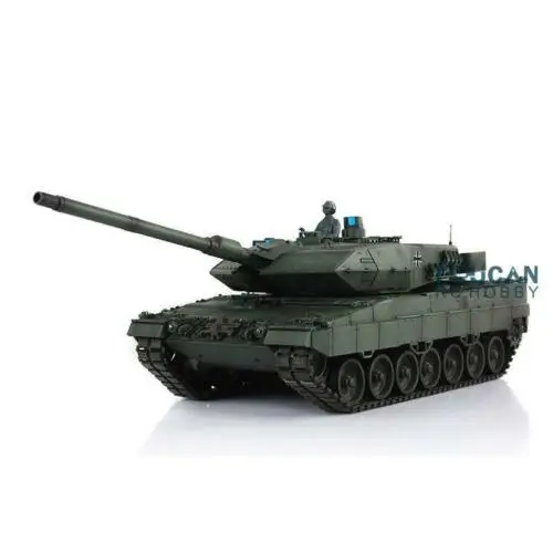 Henglong 1/16 зеленый 6,0 версия инфракрасный боевой пластик Leopard2A6 RTR rc Танк 3889 Вт/360 револьверная