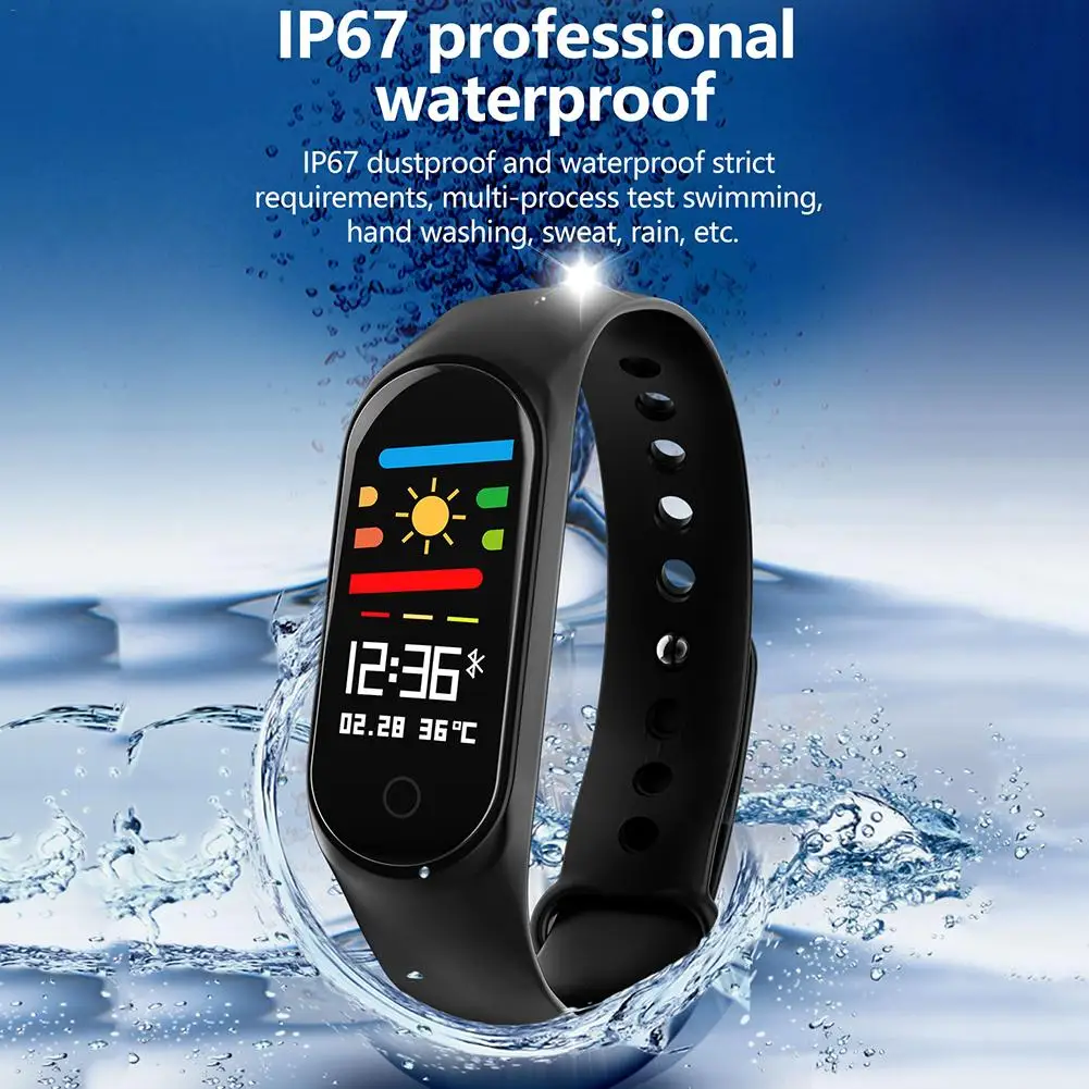 

2019 New M4 Smart Band Sport Fitness Tracker Pedometer Heart Rate Monitoring Waterproof Swimming Health Sports Smart Bracelet