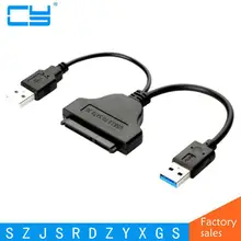 Высококачественный USB 3,0 для SATA 22 P 2," адаптер драйвера жесткого диска с usb-кабелем питания-скорость передачи до 5 Гб/сек Макс