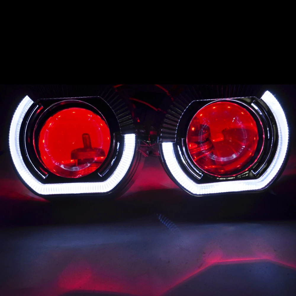 2.5inch mini Bi xenon hid Projector lens for bmw led day running white