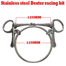 Нержавеющая сталь с резьбой конский рот жевательный аксессуар соединенный бит Западный Бит соединенный мундштук оборудование для верховой езды