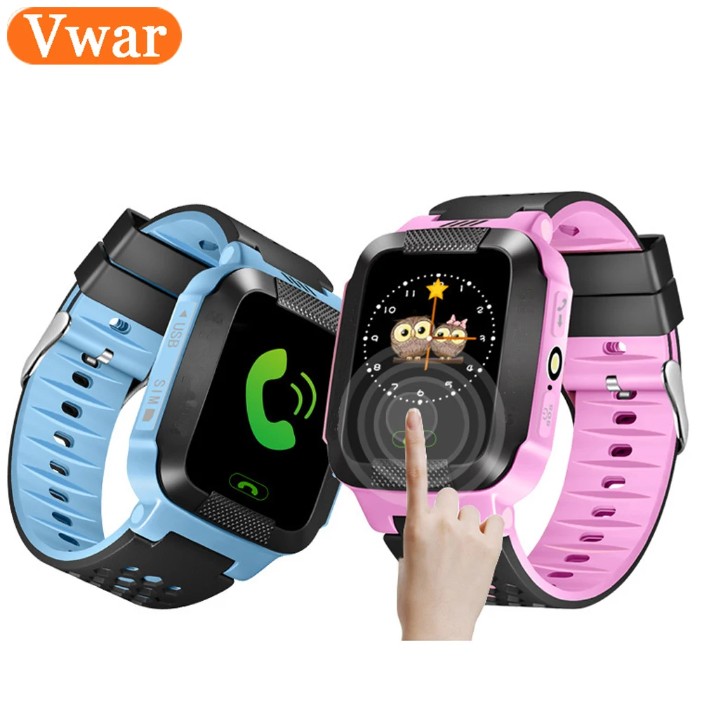 Vwar Q528 Y21 Smart Watch GPS Tracker Monitor SOS Call with Camera Lighting Baby font b