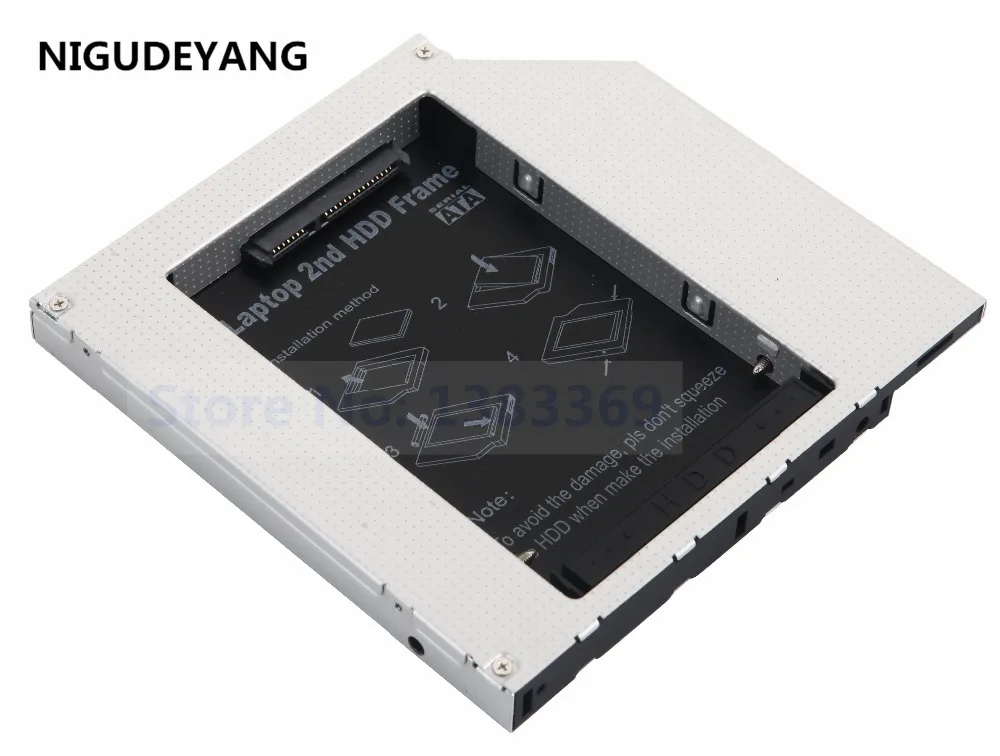 NIGUDEYANG SATA 2nd HDD SSD жесткий диск Caddy для 12 7 мм Universal PATA / IDE CD DVD ROM Optical Bay|ssd hard drive caddy|2nd