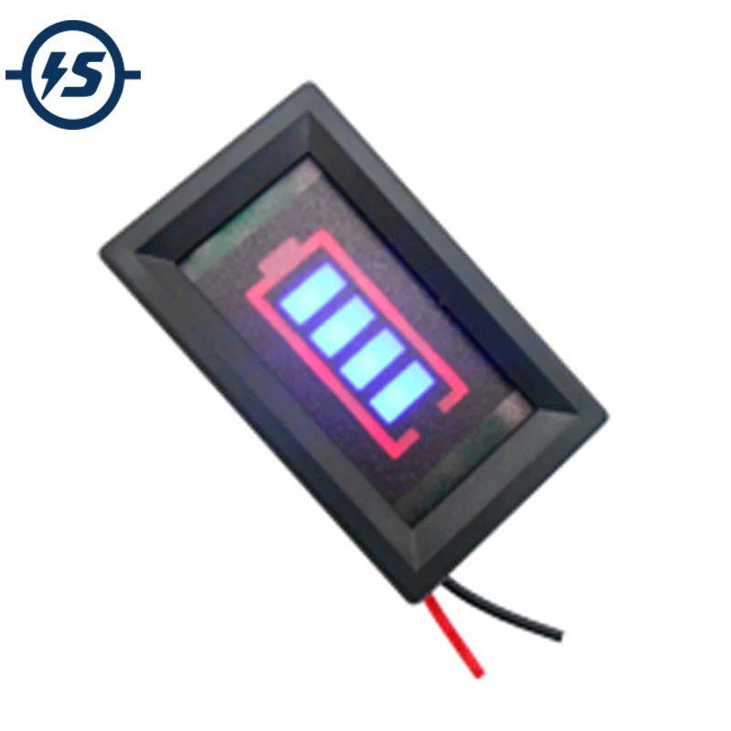 

12.6V Blue 3S Lithium Battery Capacity Indicator Display Board w/ Shell Percentage li ion Battery Power Display Tester Meter