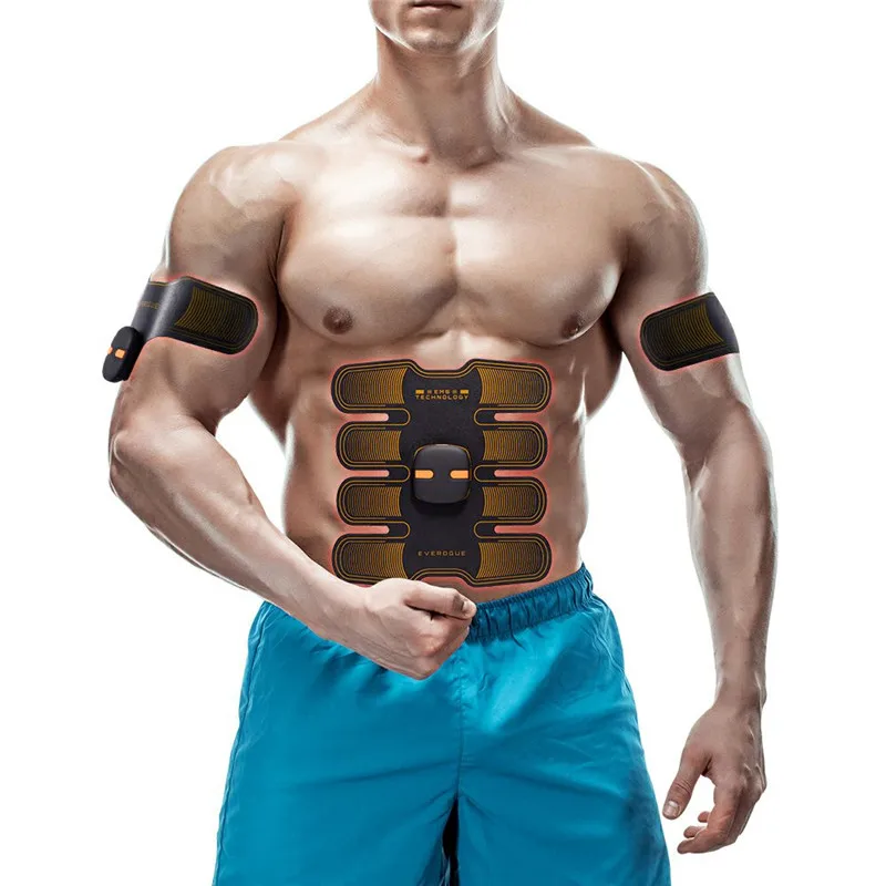 Newest Smart EMS Abdominal Muscle Stimulator stickers body massager Arm Abdominal Muscle Exerciser Fitness slimming EMS trainer