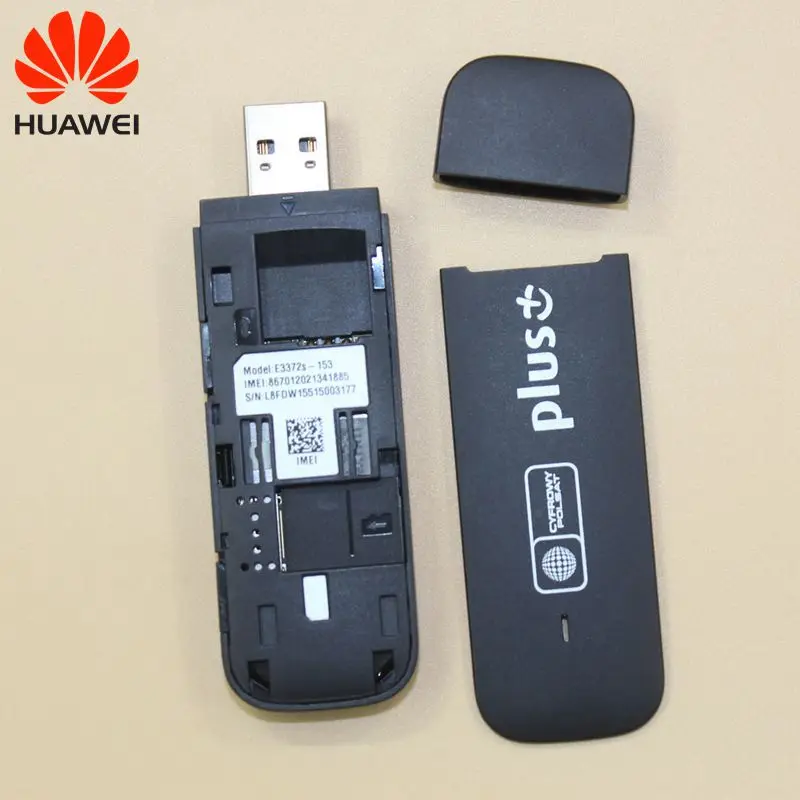 Разблокированный huawei 4G USB модем E3372 E3372s-153 4G USB Dongle 150 mbps-модем 4G LTE ключ USB модем плюс черная антенна