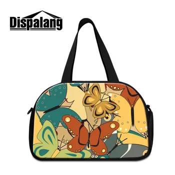 

Dispalang Butterfly Big Duffle Bag Tote Womens Travel Bags Flower Print Carry on Traveling Luggage Bags Large Road Weekend Bag