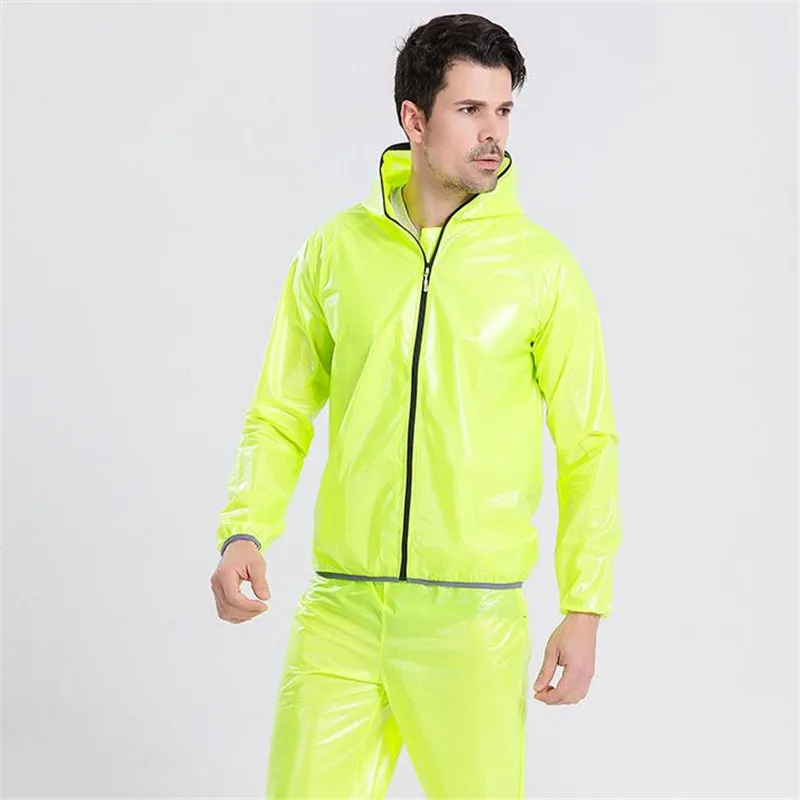 Куртка-дождевик для улицы, водонепроницаемая куртка для велоспорта, Мужская велосипедная куртка с капюшоном и длинным рукавом, Спортивная ветрозащитная одежда для велоспорта, XXXL - Цвет: Coat Green